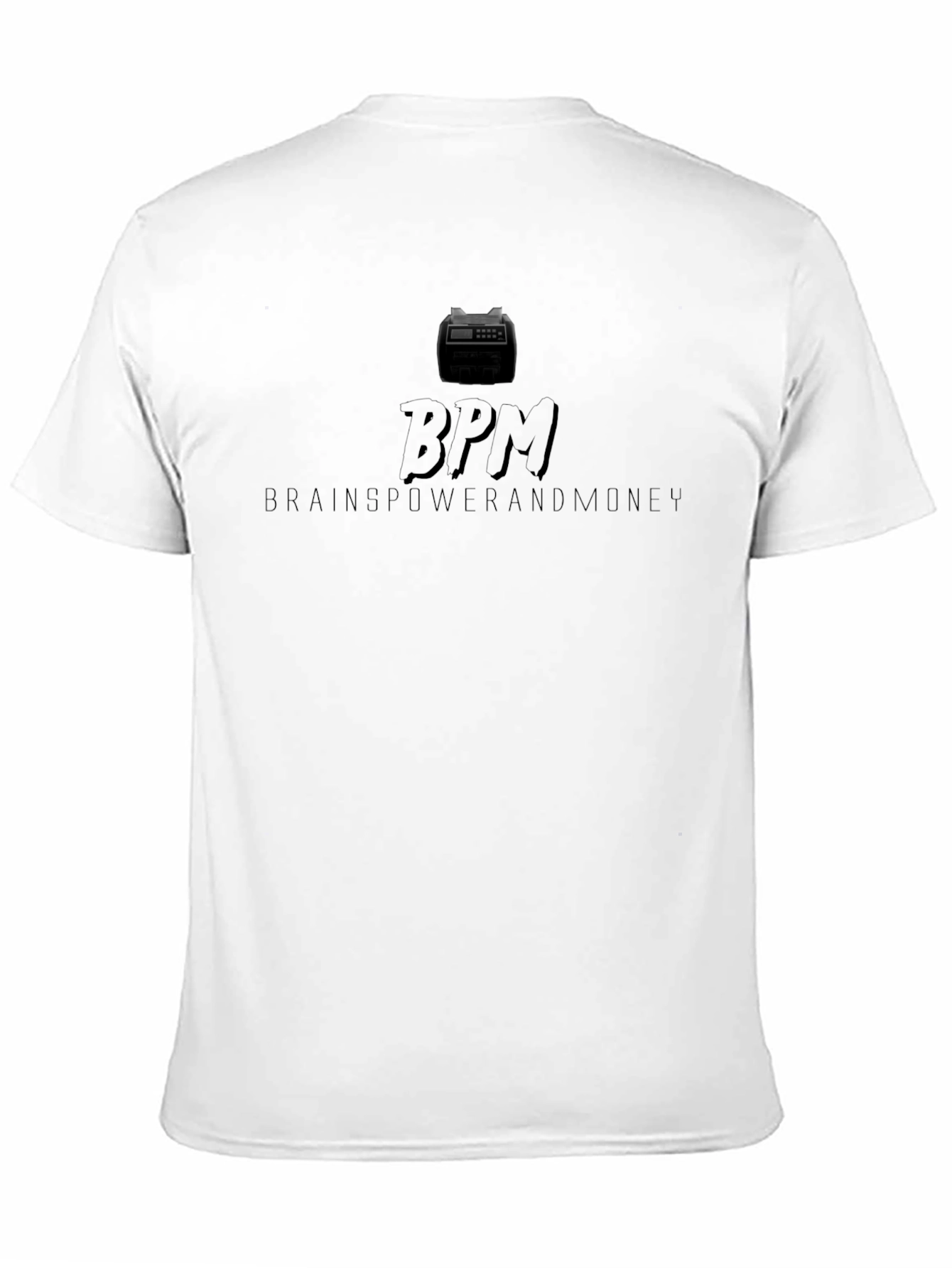 BPM Brainpower & Money Black Graphic Tee