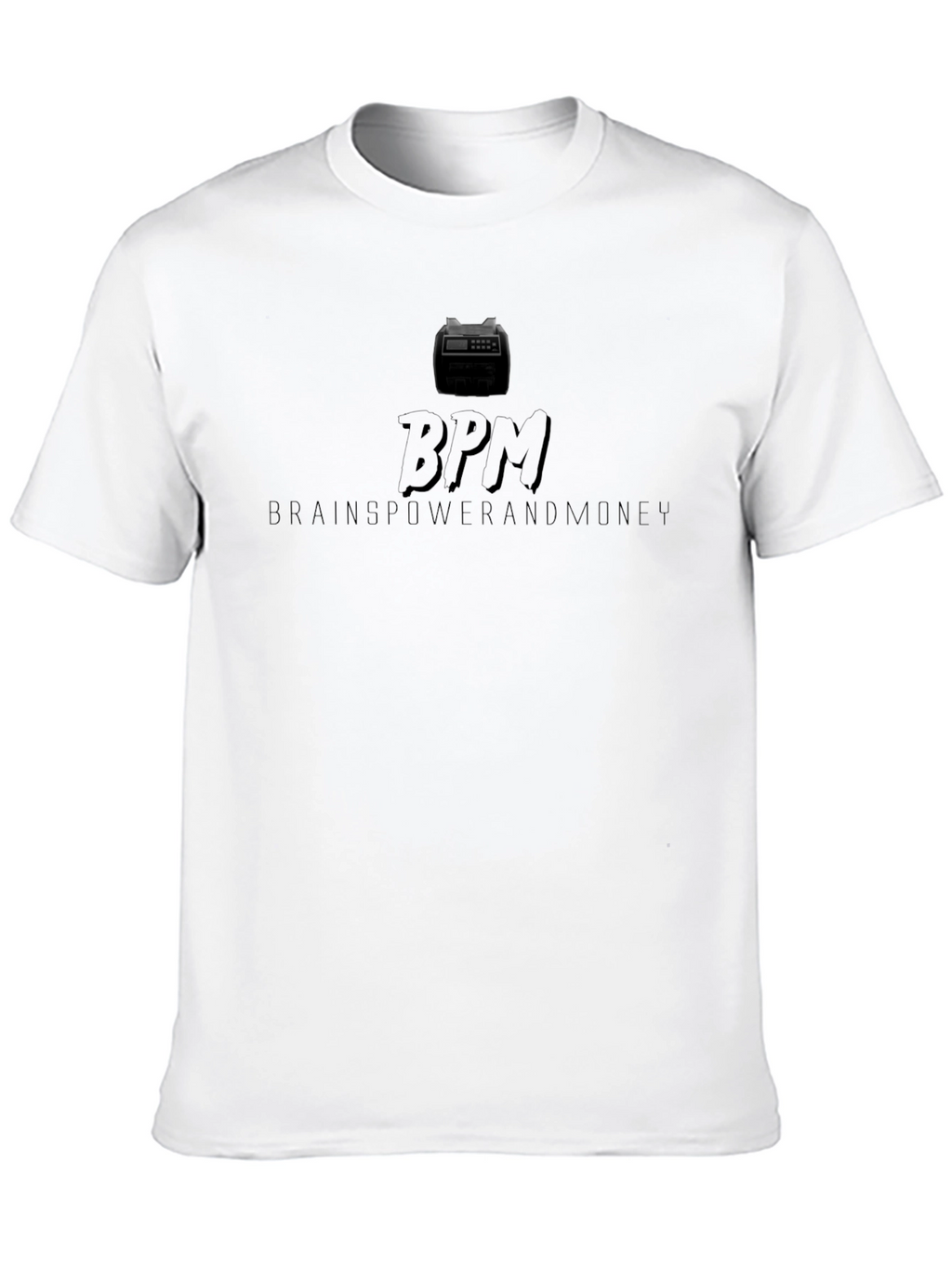 BPM Brainpower & Money Black Graphic Tee