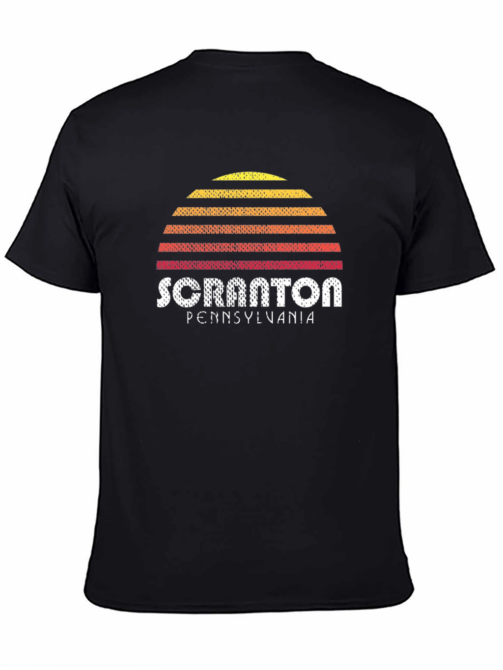 Scranton Pennsylvania Sunset Graphic Tee - Black