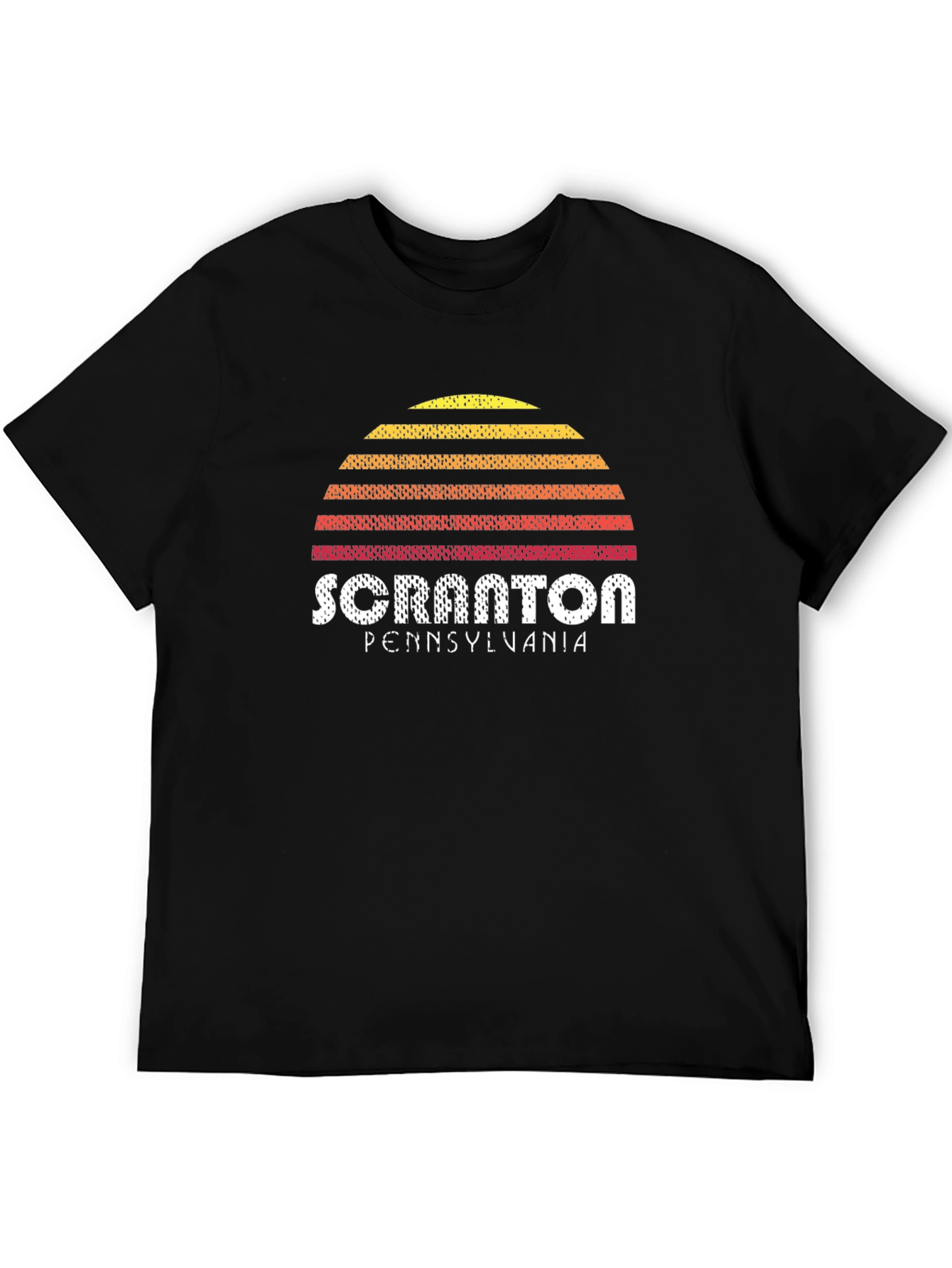 Scranton Pennsylvania Sunset Graphic Tee - Black