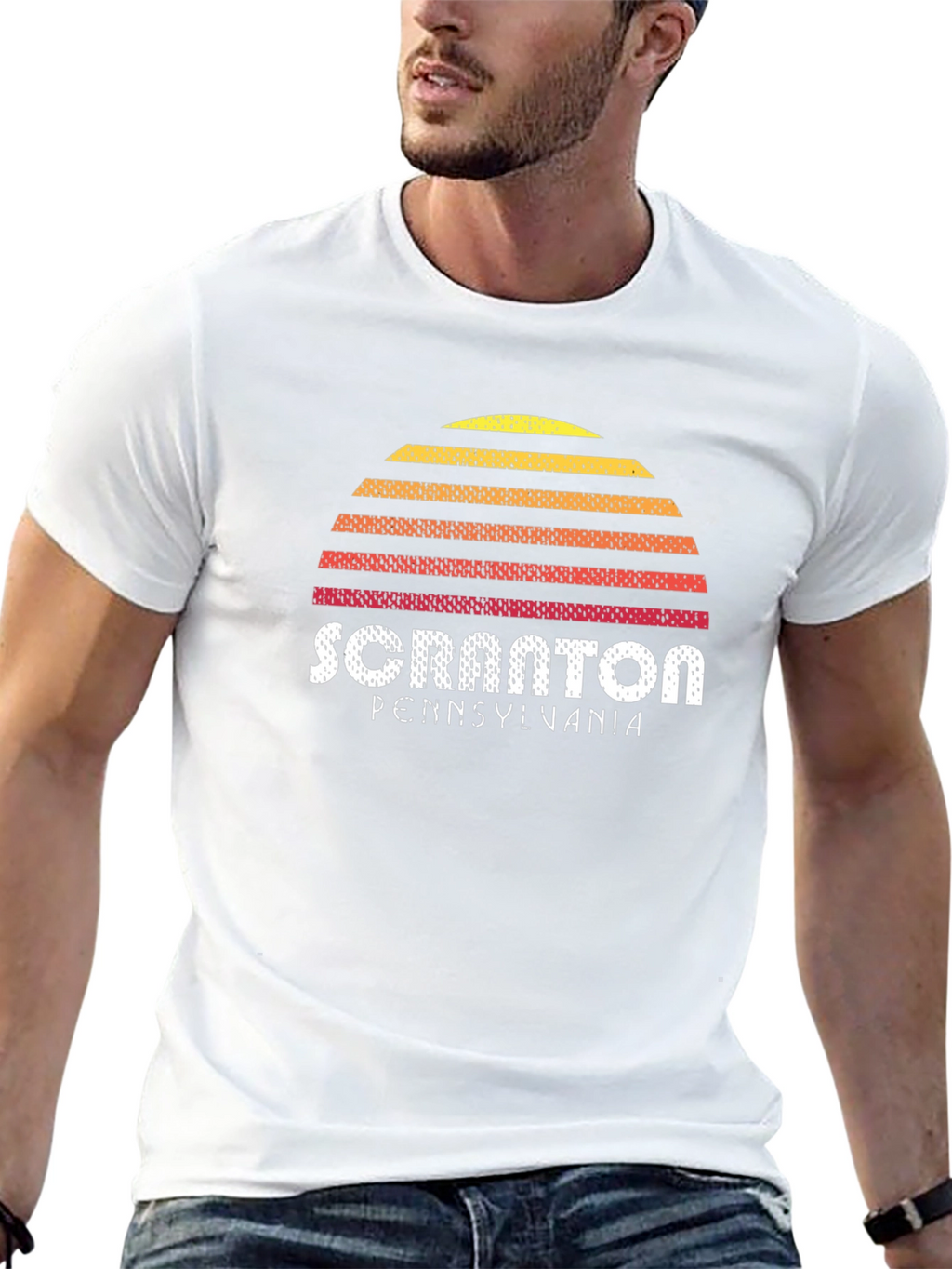 Scranton Pennsylvania Sunset Graphic Tee - Black