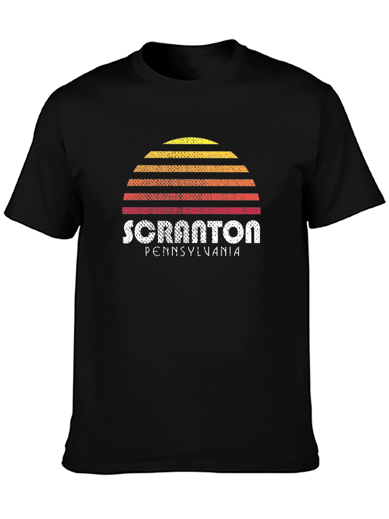 Scranton Pennsylvania Sunset Graphic Tee - Black