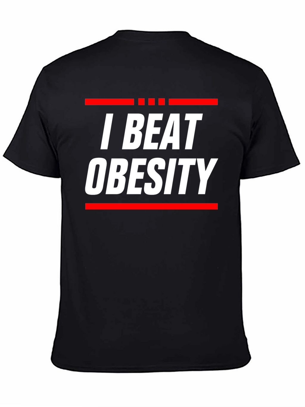 I Beat Obesity Graphic T-Shirt