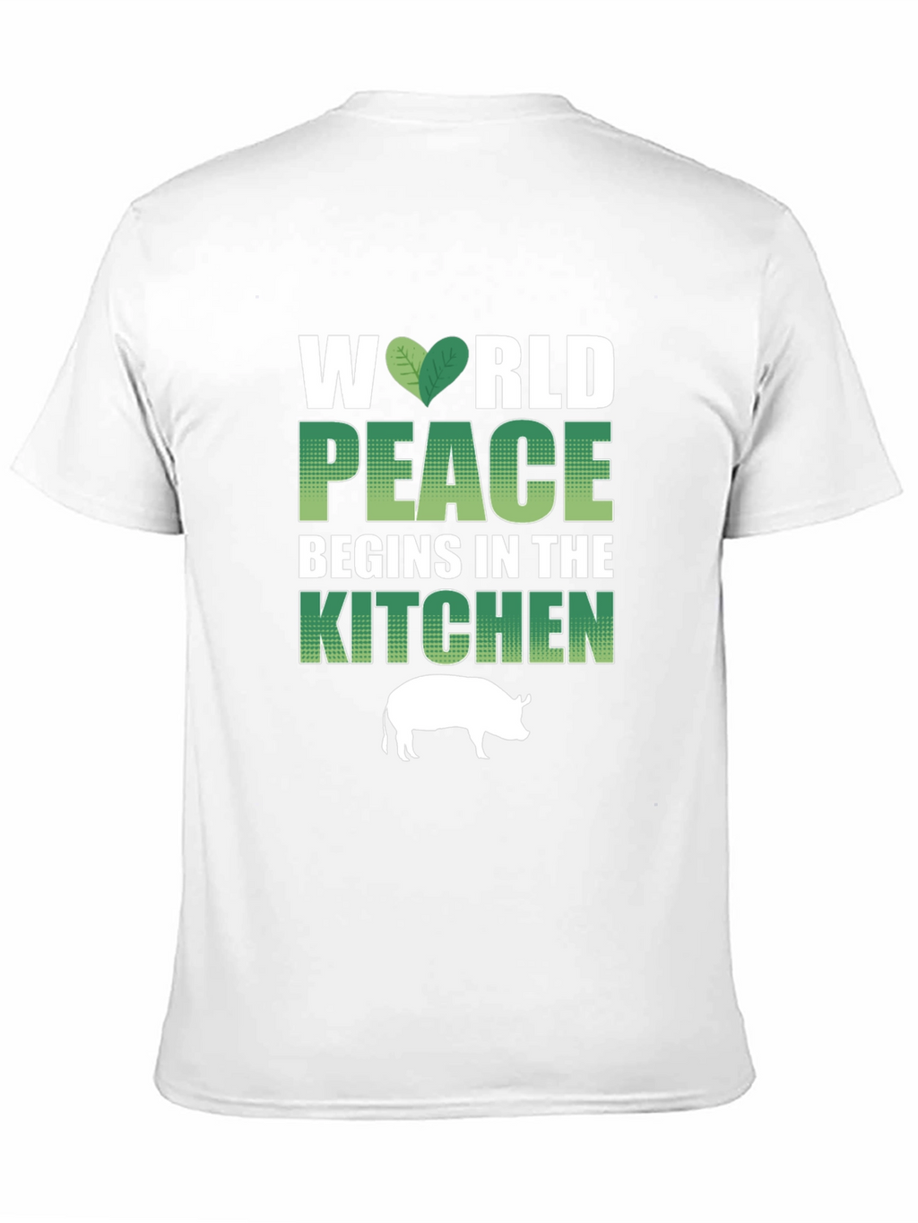Vegan T-Shirt: World Peace Begins in the Kitchen