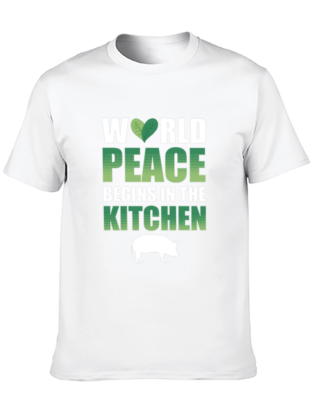Vegan T-Shirt: World Peace Begins in the Kitchen