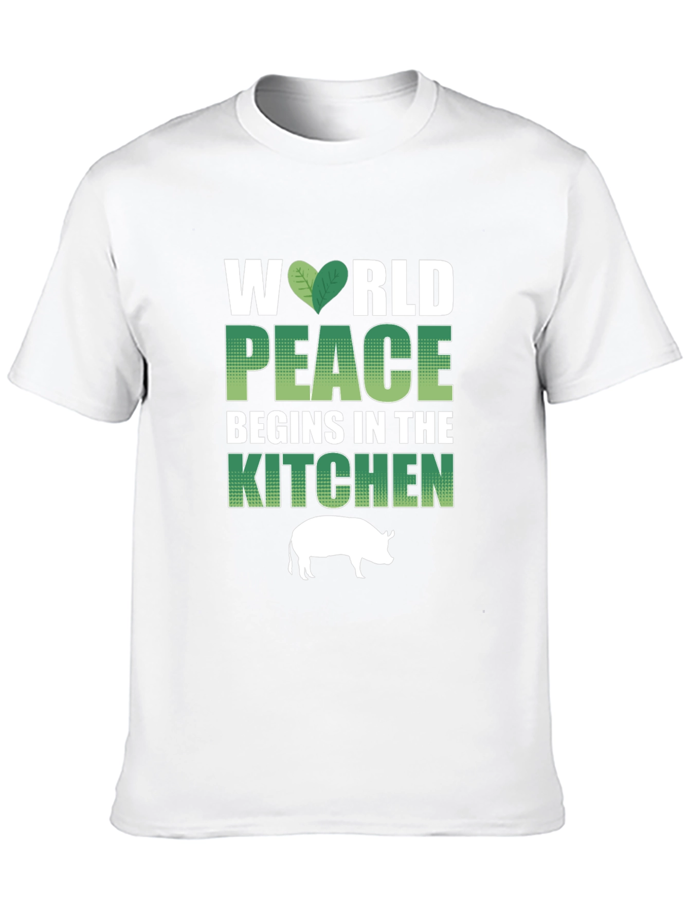 Vegan T-Shirt: World Peace Begins in the Kitchen