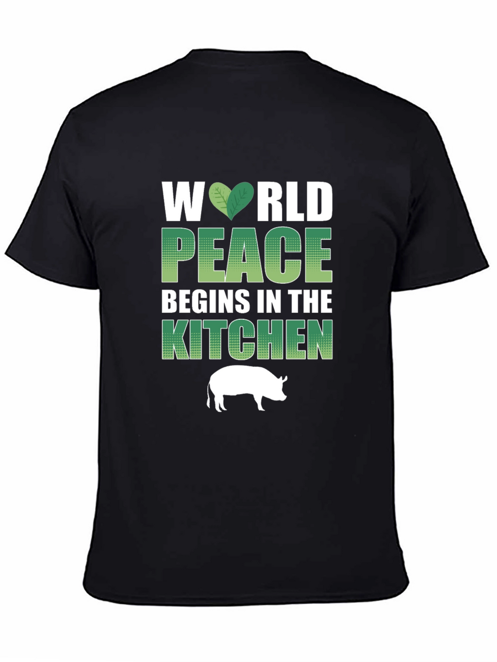 Vegan T-Shirt: World Peace Begins in the Kitchen