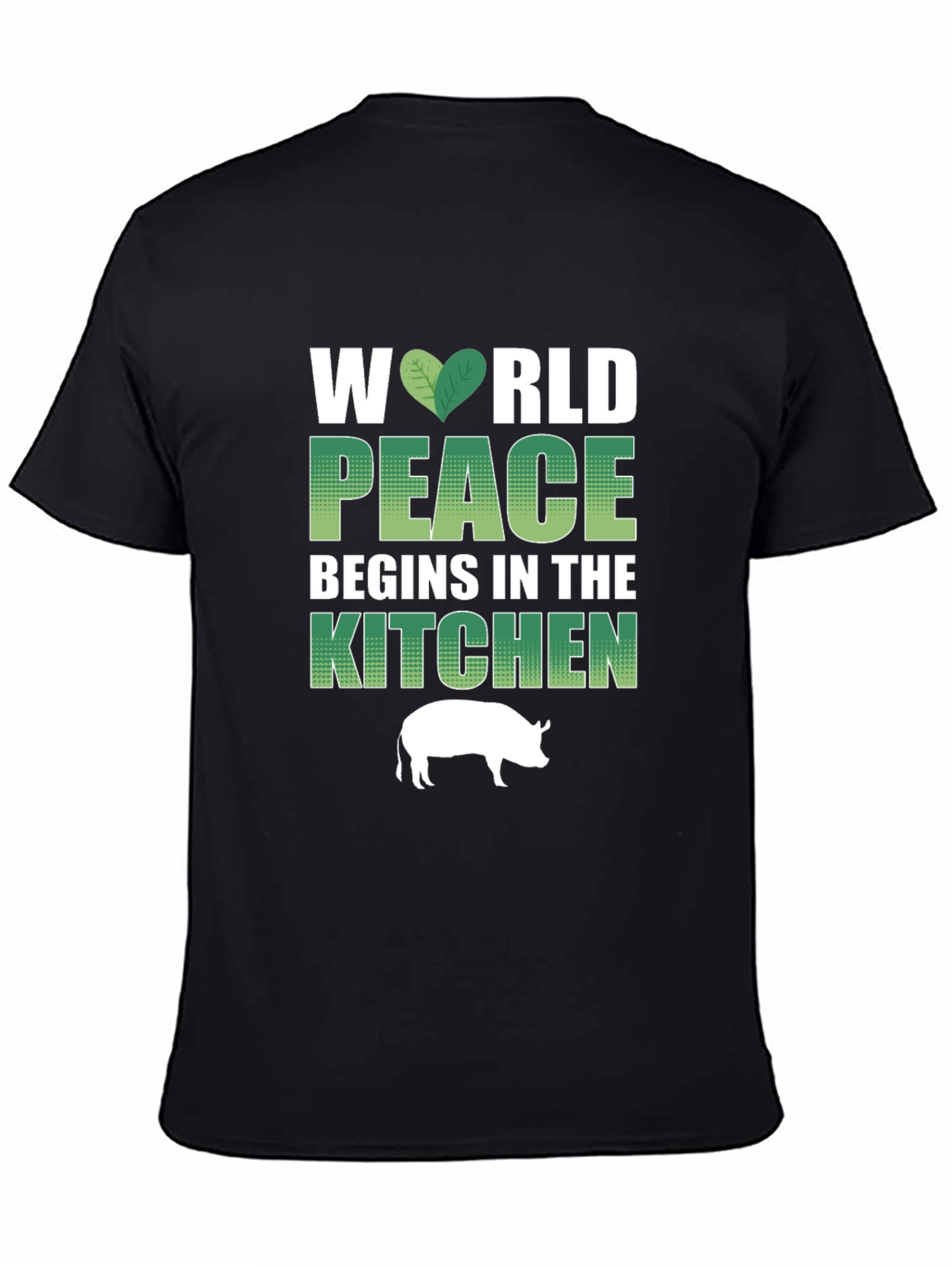 Vegan T-Shirt: World Peace Begins in the Kitchen