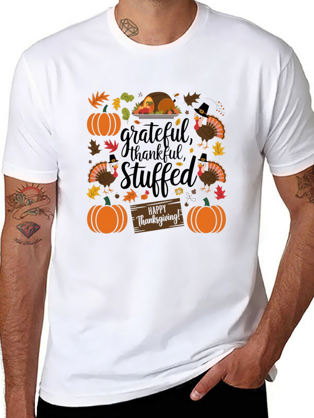 Grateful Thanksgiving Graphic T-Shirt