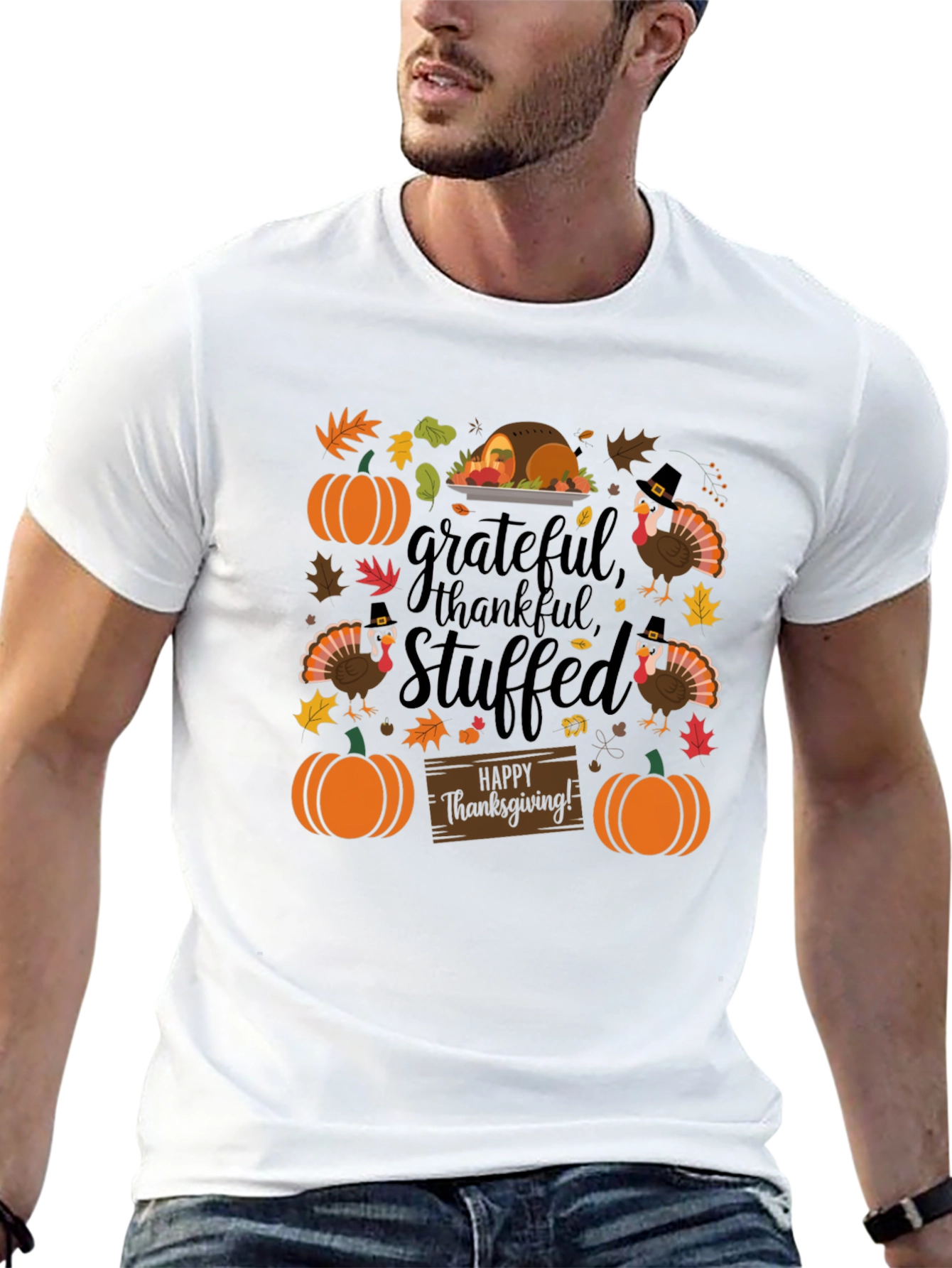 Grateful Thanksgiving Graphic T-Shirt
