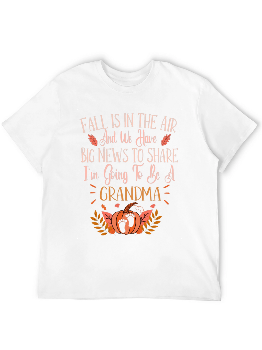 Fall Pregnancy Announcement T-Shirt - Grandma To Be