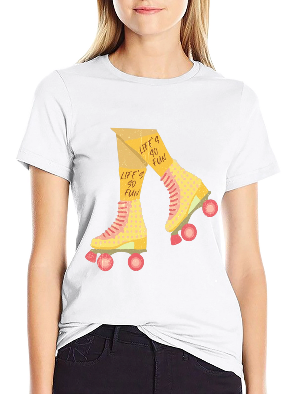Retro Roller Skate T-Shirt - Lifes So Fun!
