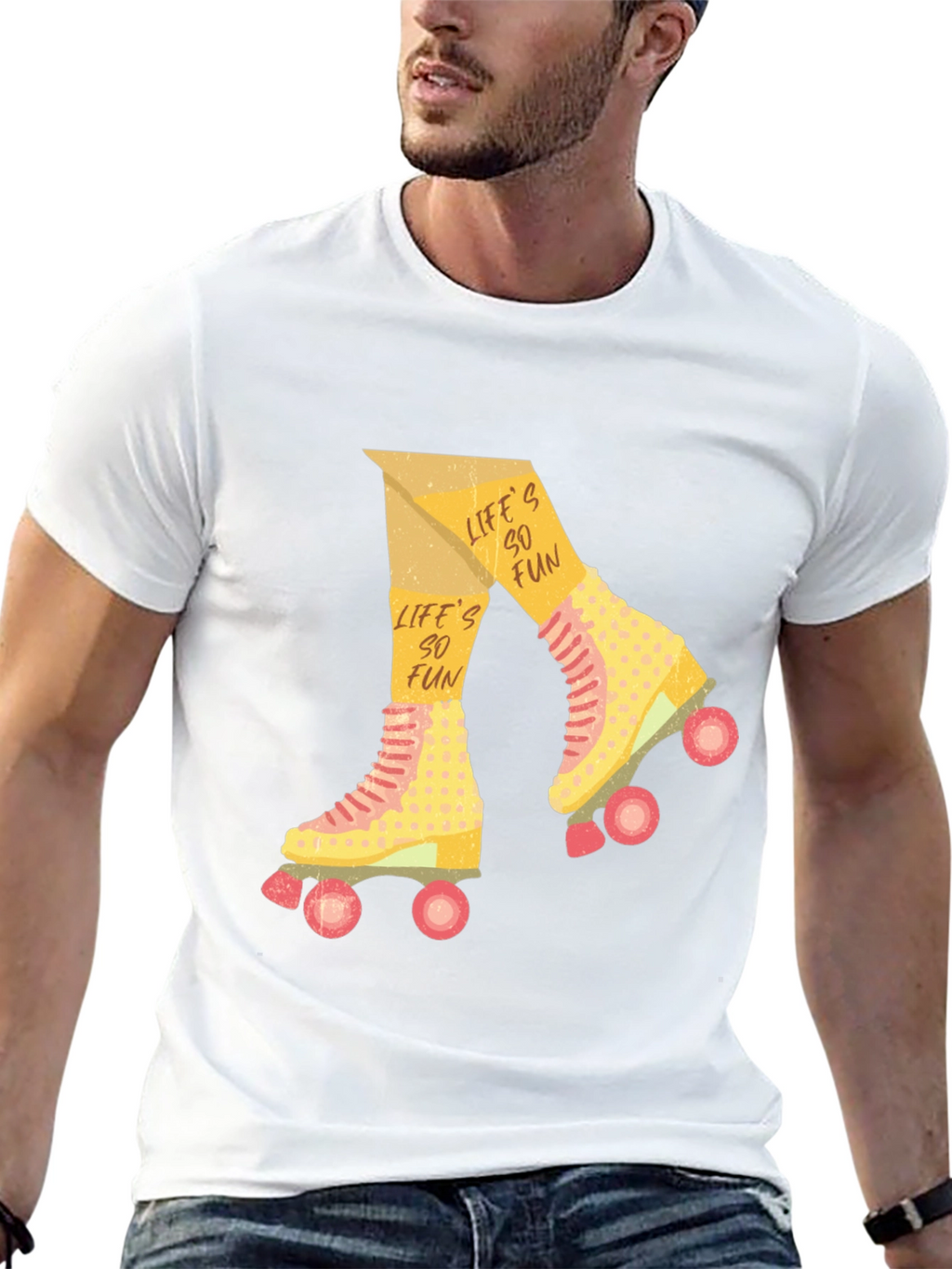 Retro Roller Skate T-Shirt - Lifes So Fun!