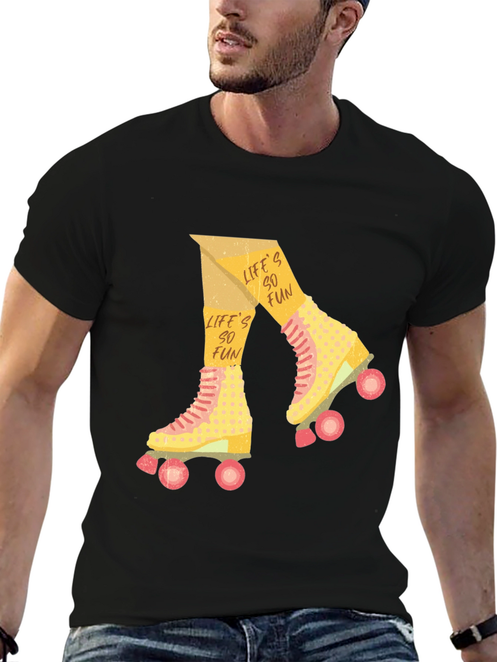 Retro Roller Skate T-Shirt - Lifes So Fun!