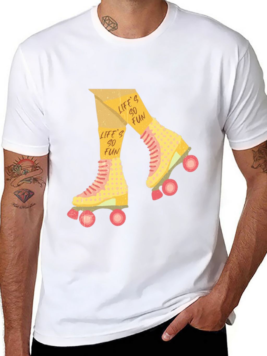 Retro Roller Skate T-Shirt - Lifes So Fun!