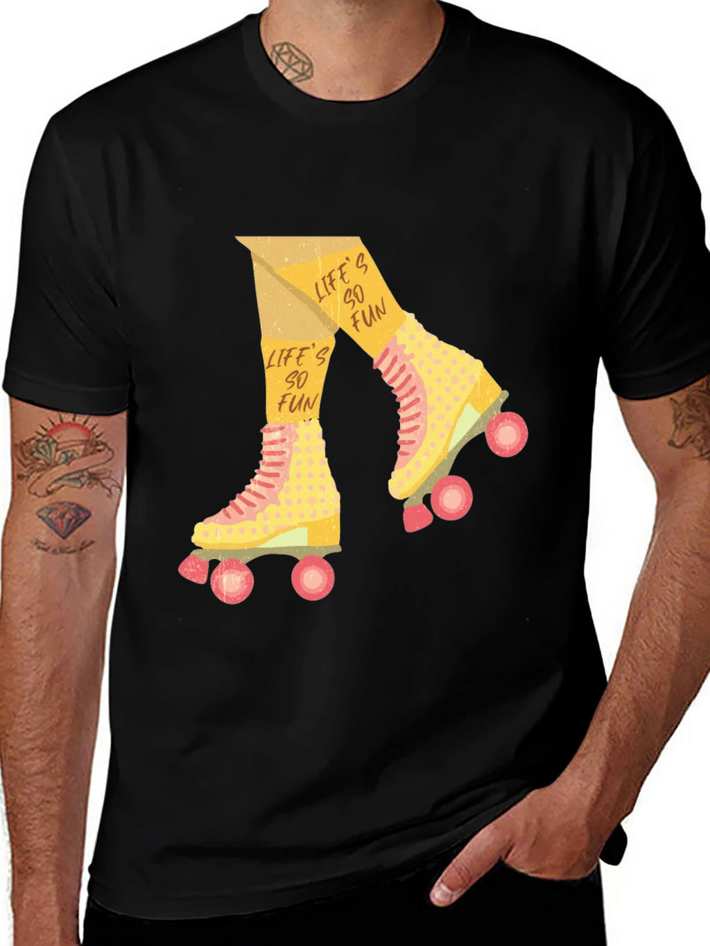 Retro Roller Skate T-Shirt - Lifes So Fun!