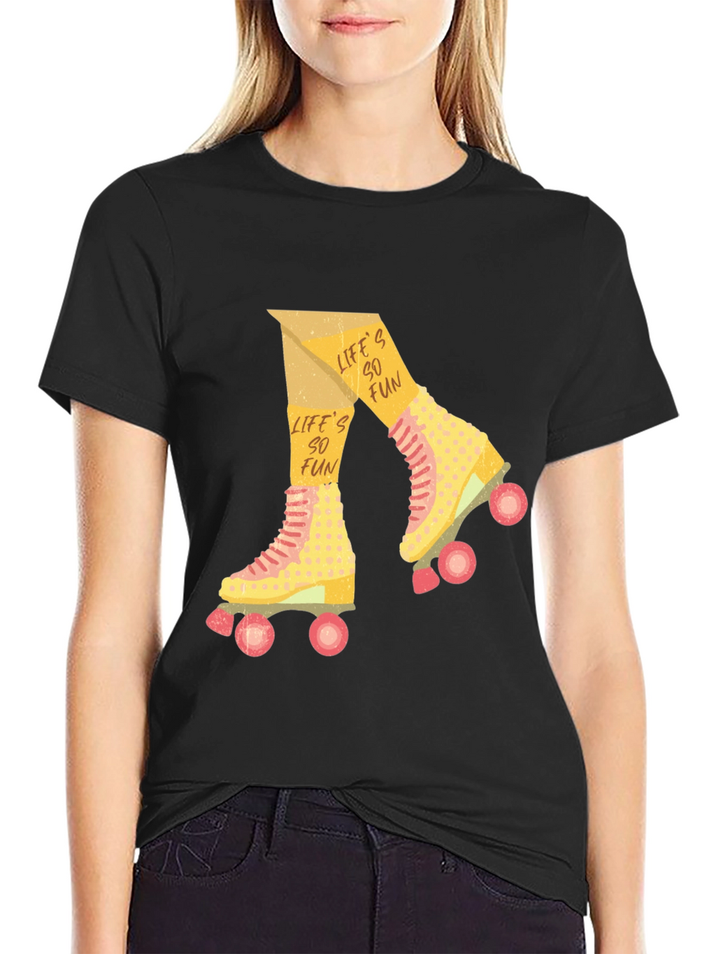 Retro Roller Skate T-Shirt - Lifes So Fun!