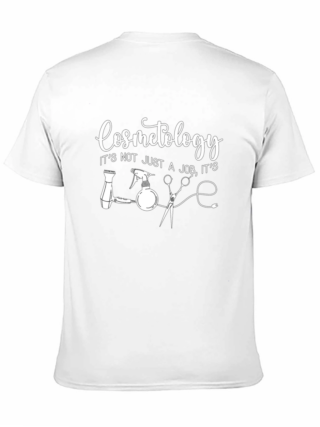 Cosmetology Love Graphic Tee - Black