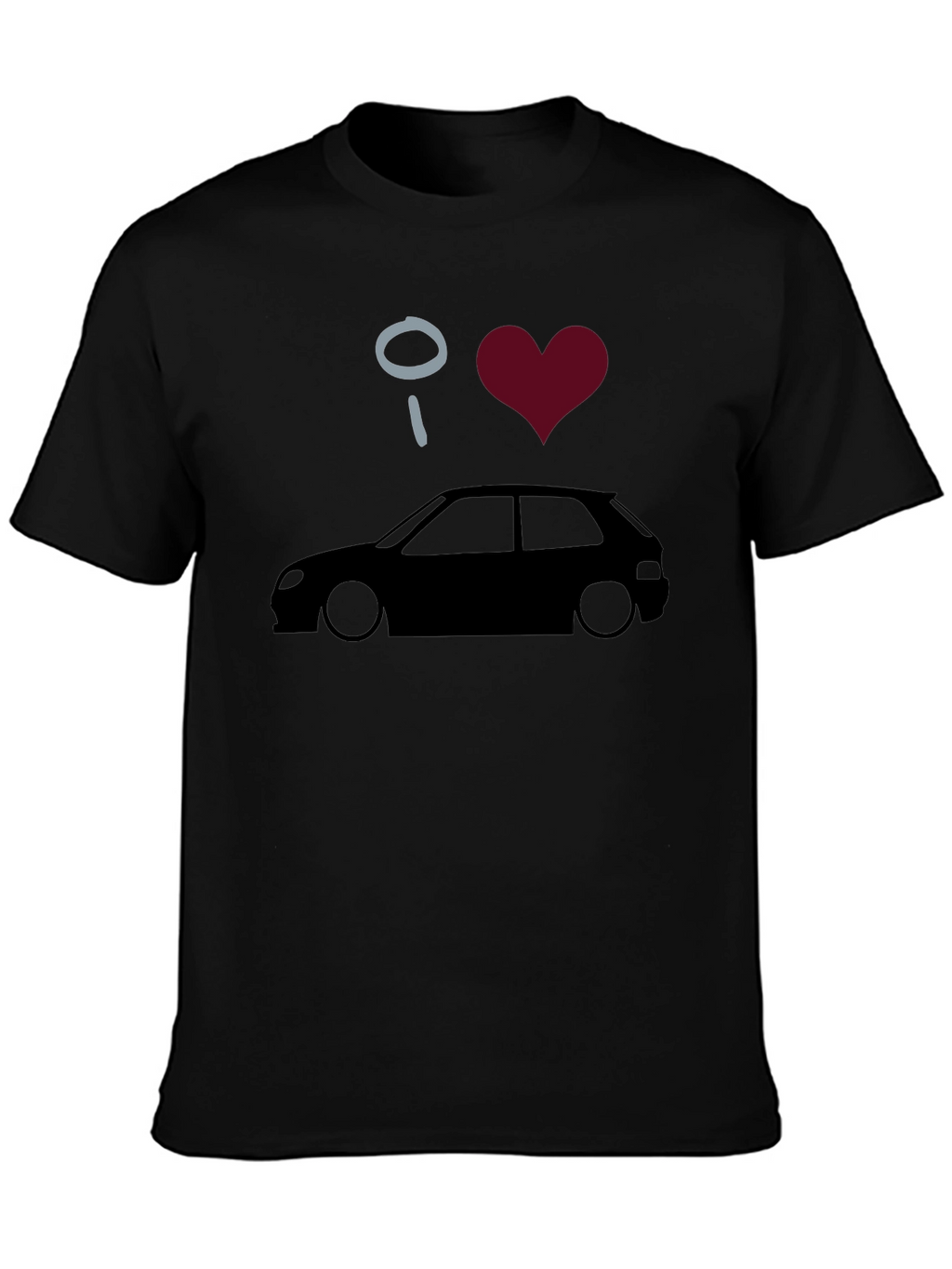 I Heart Cars Black Graphic Tee