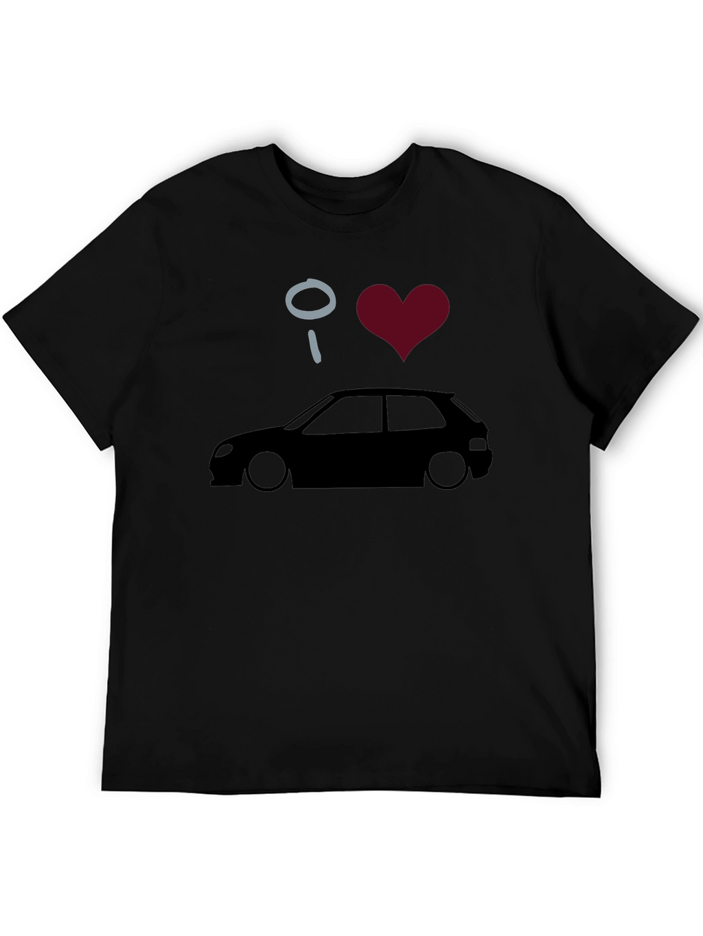 I Heart Cars Black Graphic Tee