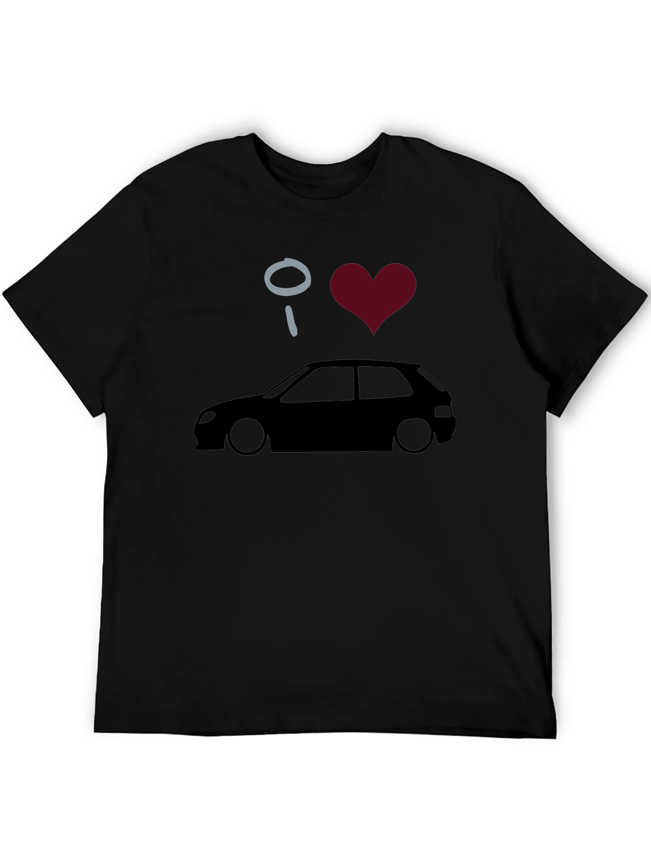 I Heart Cars Black Graphic Tee