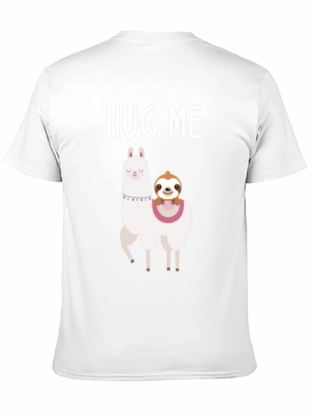 Hug Me Llama and Sloth Graphic Tee