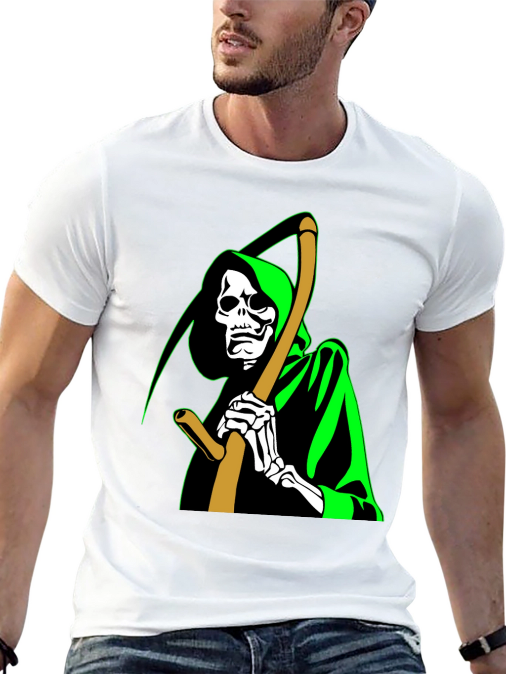 Grim Reaper Graphic T-Shirt - Black