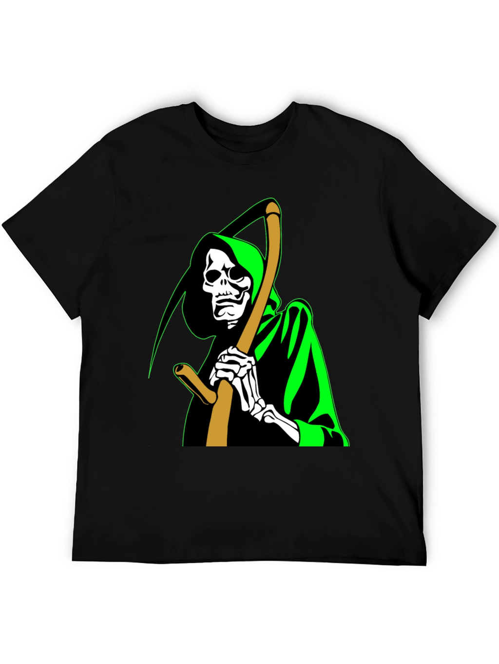 Grim Reaper Graphic T-Shirt - Black