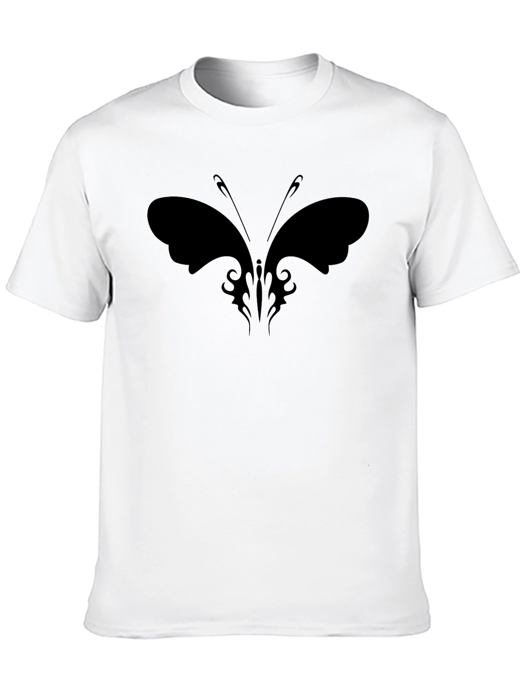 Butterfly Graphic Black Tee - Stylish & Unique