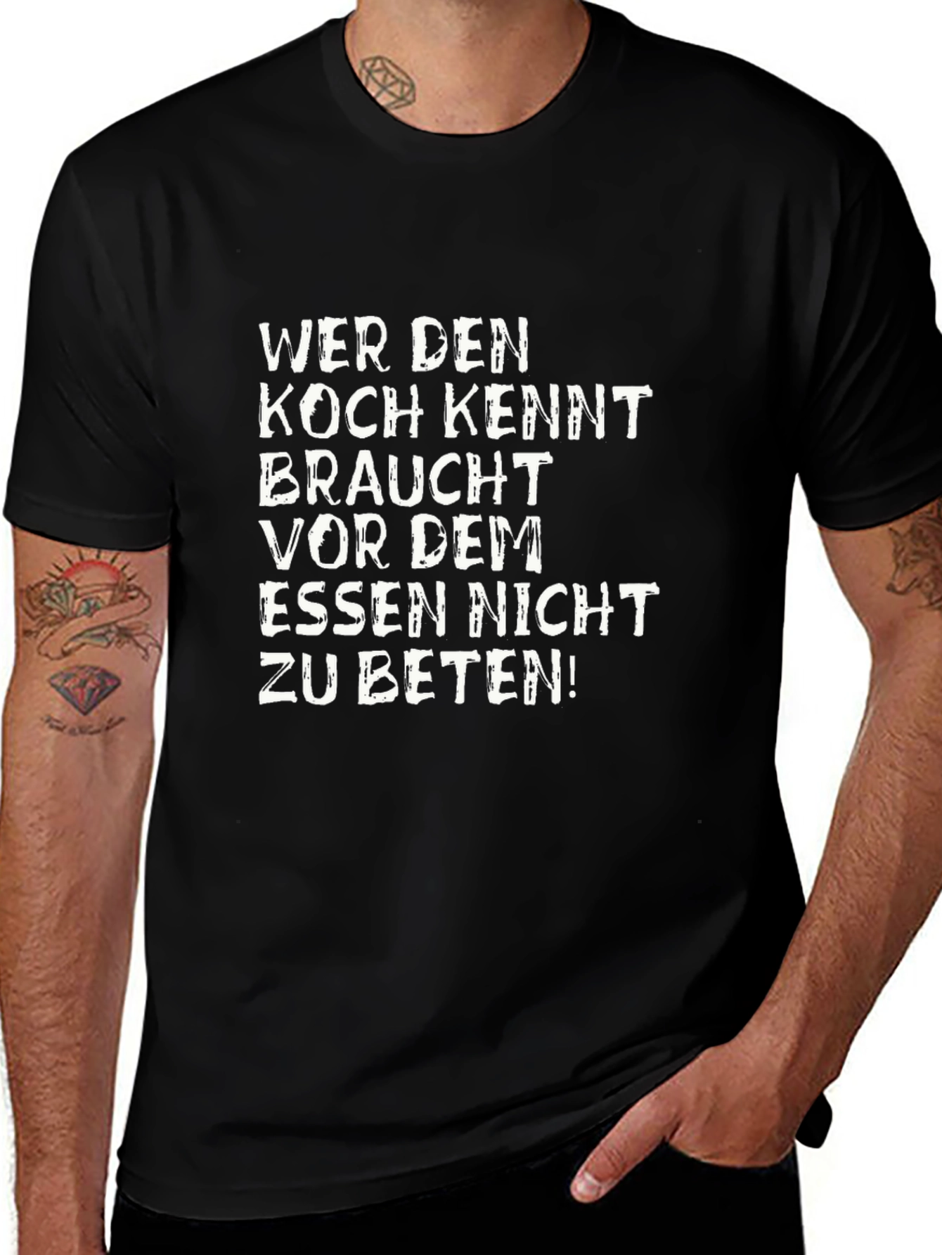 Funny German Cook T-Shirt - Wer Den Koch Kennt
