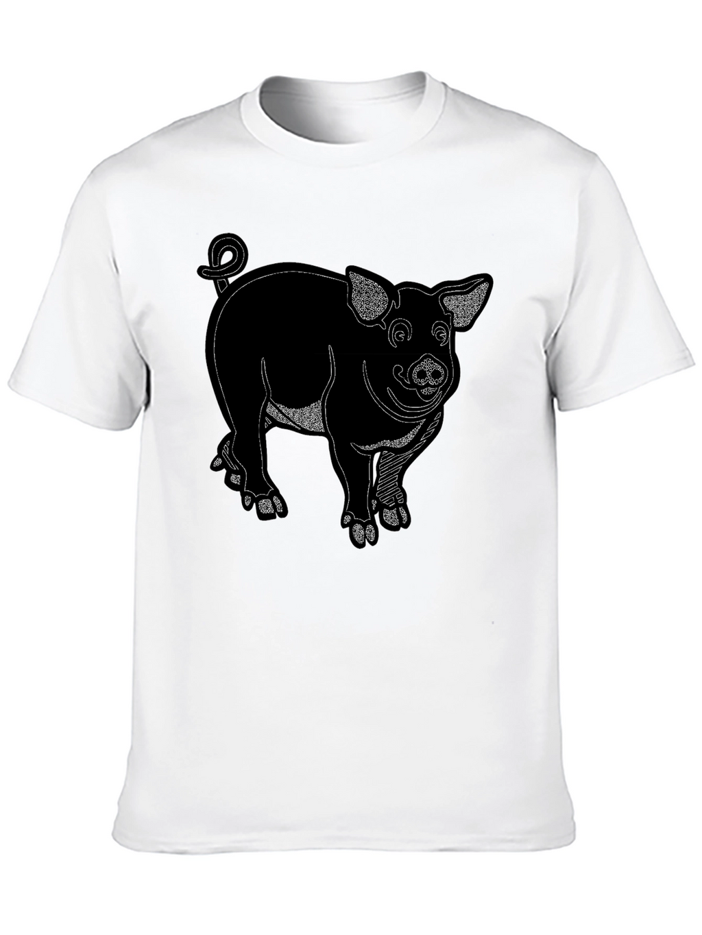 Black Pig Graphic Tee Shirt
