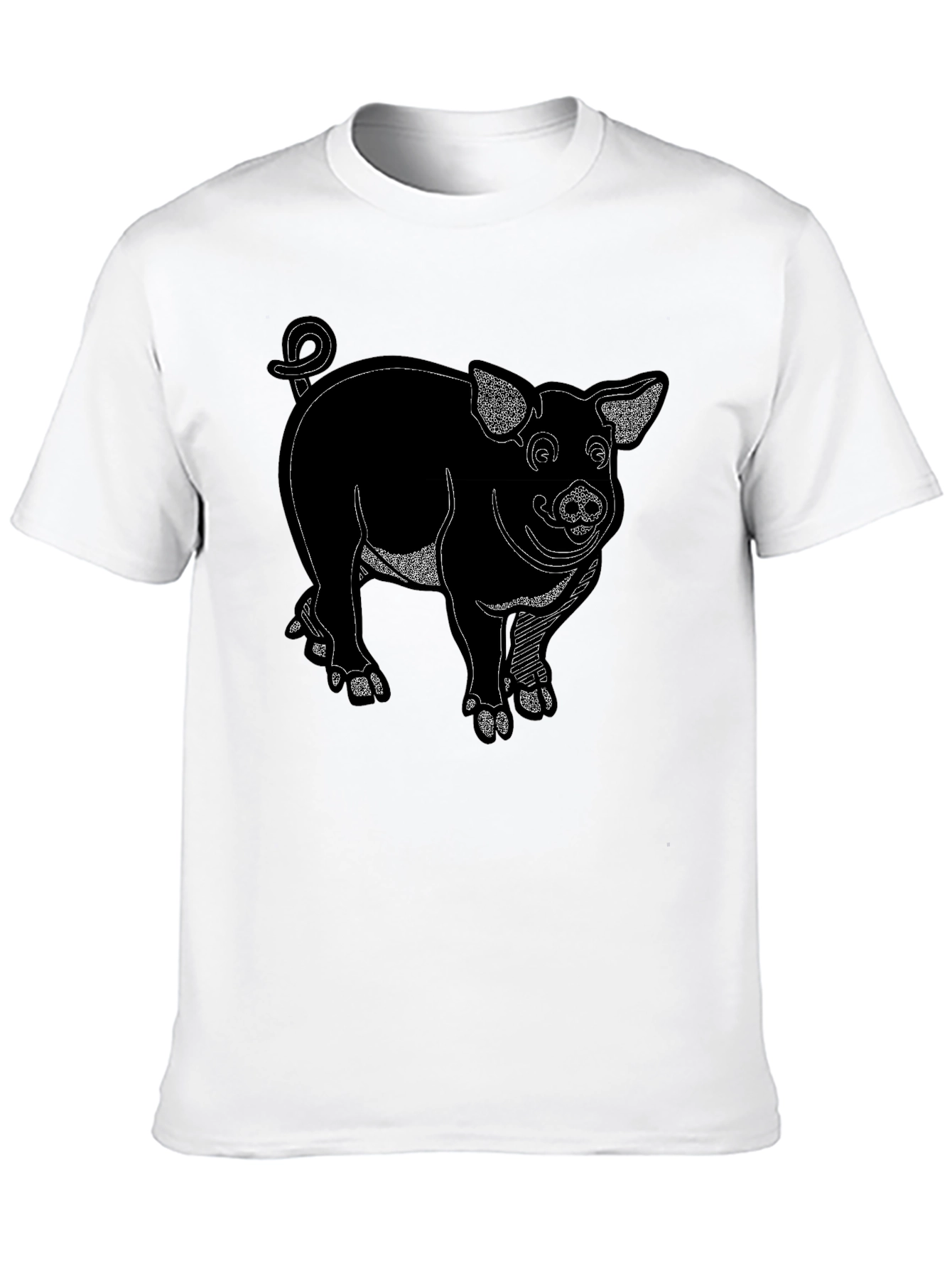 Black Pig Graphic Tee Shirt
