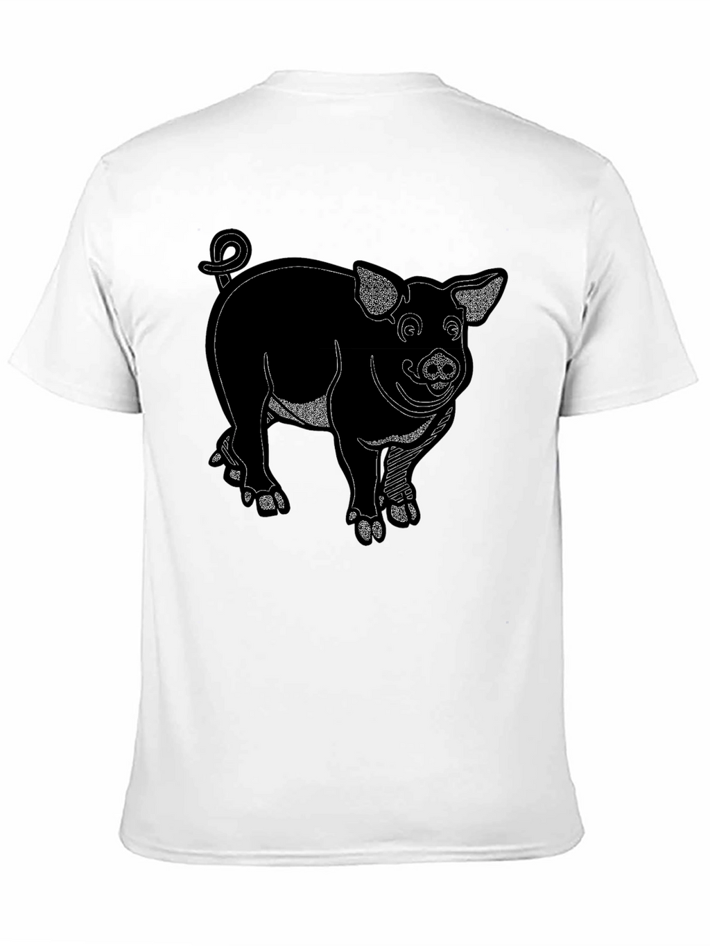 Black Pig Graphic Tee Shirt