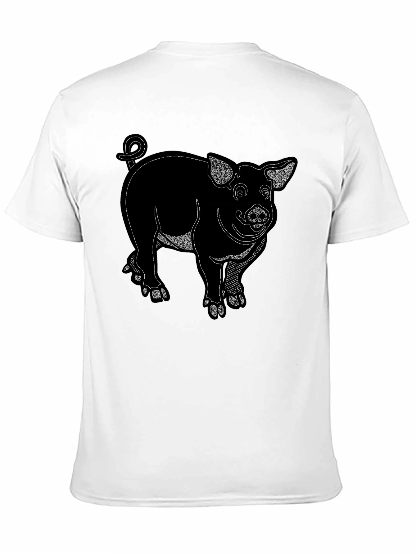 Black Pig Graphic Tee Shirt