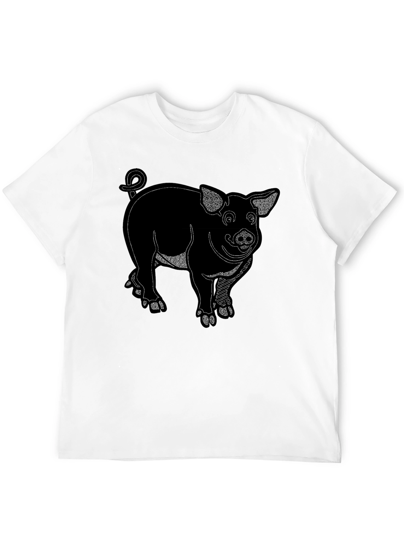 Black Pig Graphic Tee Shirt