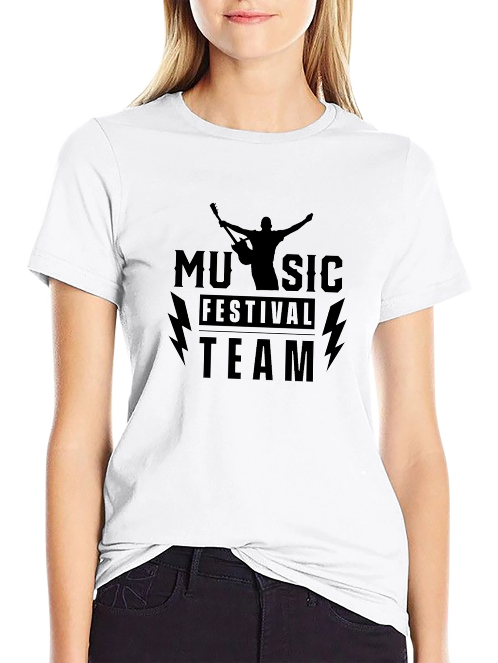 Music Festival Team Black T-Shirt