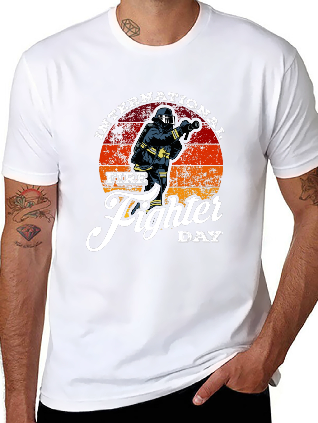 International Firefighter Day Graphic T-Shirt