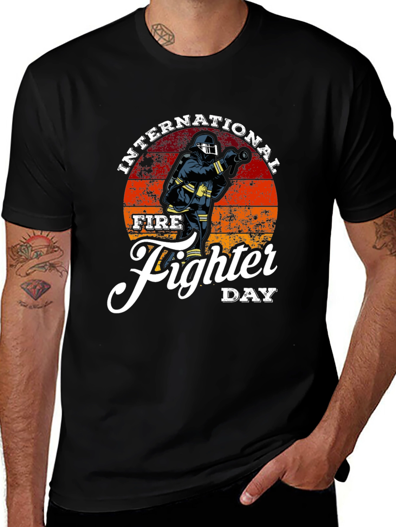 International Firefighter Day Graphic T-Shirt