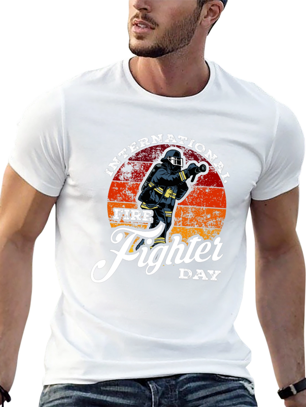 International Firefighter Day Graphic T-Shirt