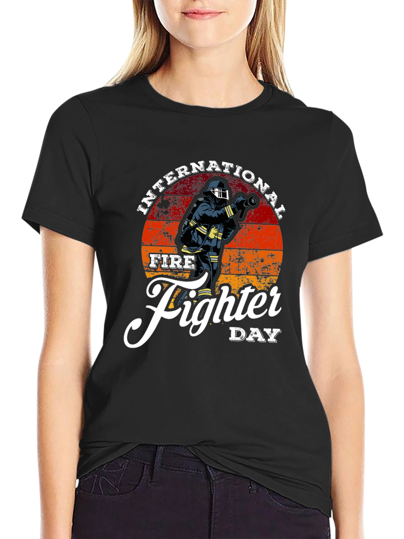 International Firefighter Day Graphic T-Shirt