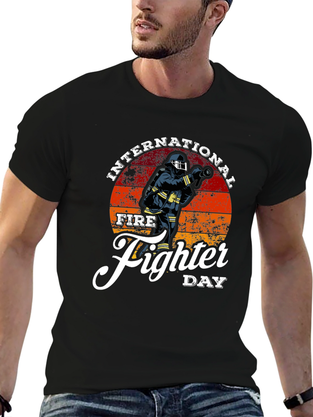 International Firefighter Day Graphic T-Shirt