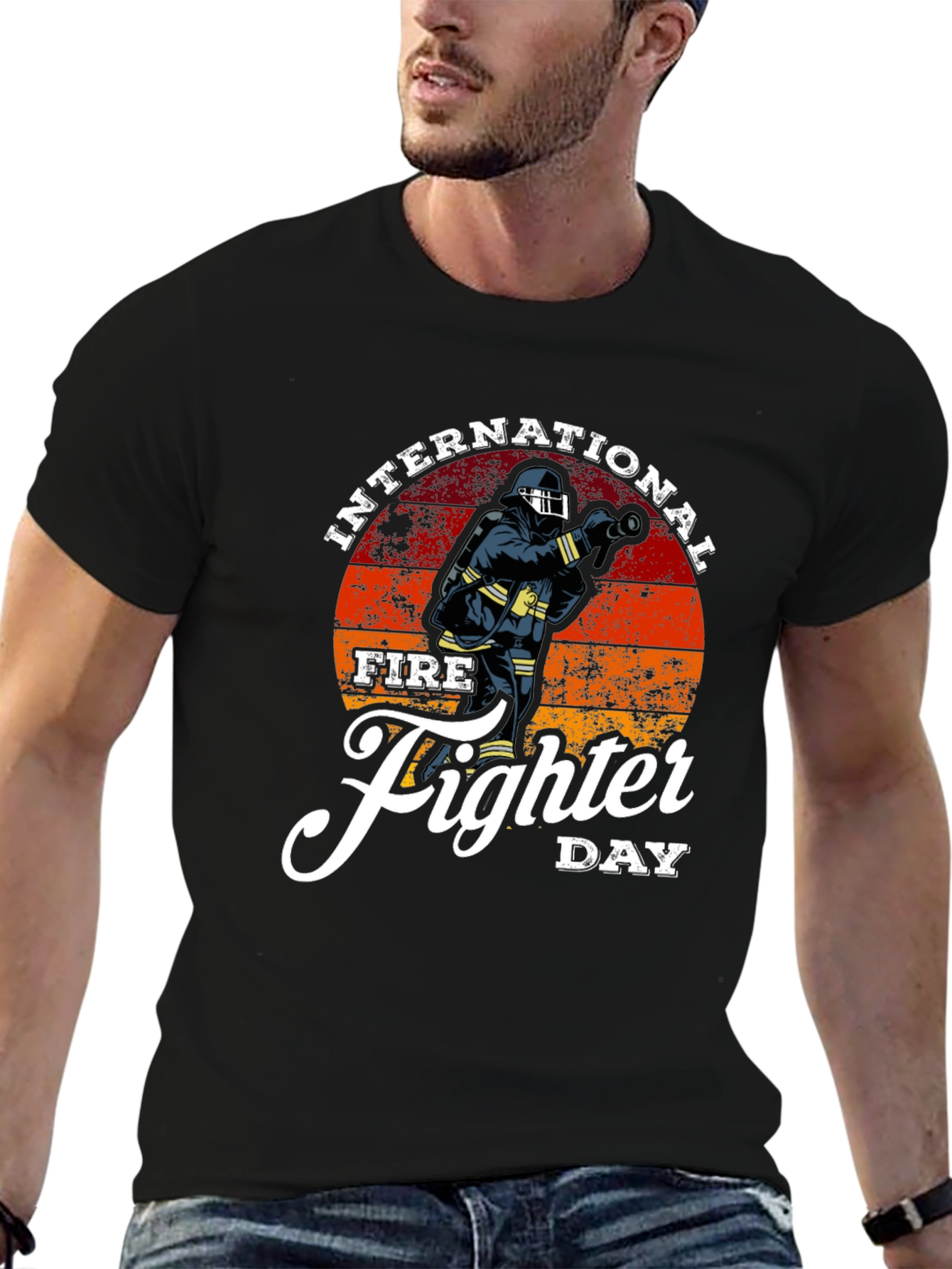 International Firefighter Day Graphic T-Shirt