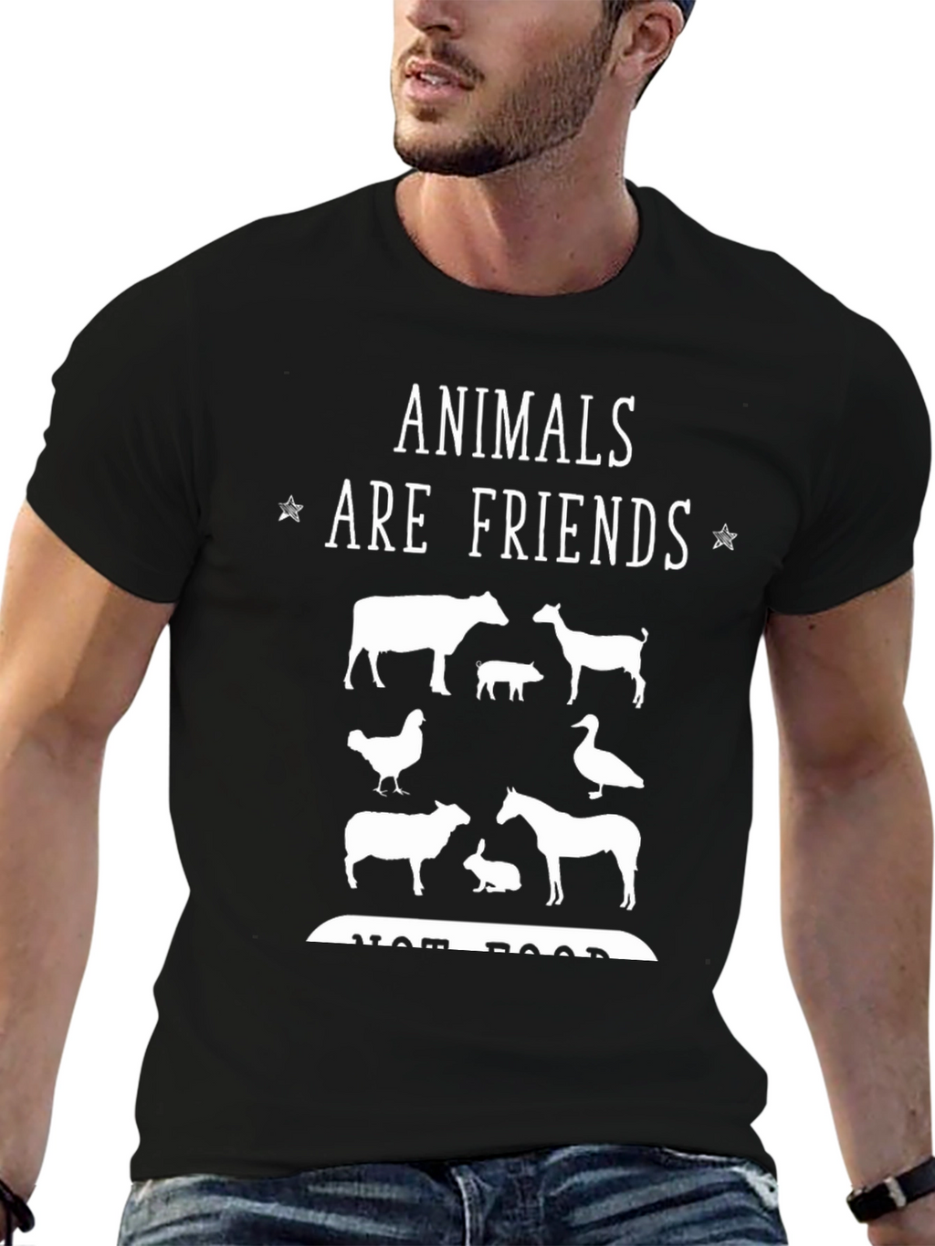 Animals are Friends T-Shirt - Vegan Tee