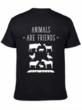 Animals are Friends T-Shirt - Vegan Tee