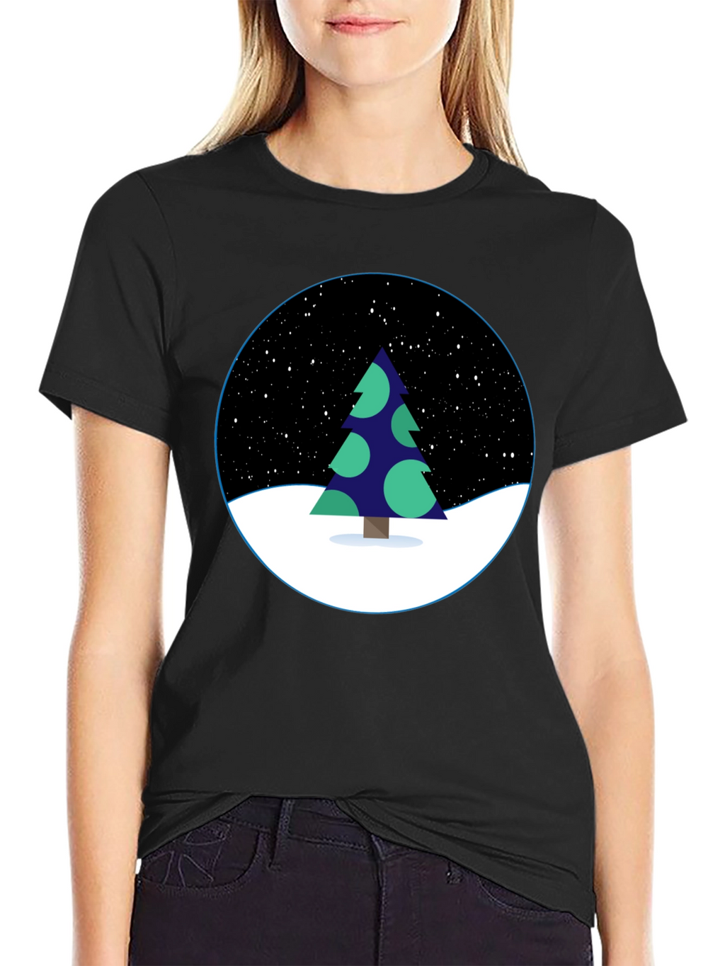 Winter Tree Graphic Tee - Stylish Holiday Shirt