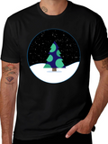 Winter Tree Graphic Tee - Stylish Holiday Shirt