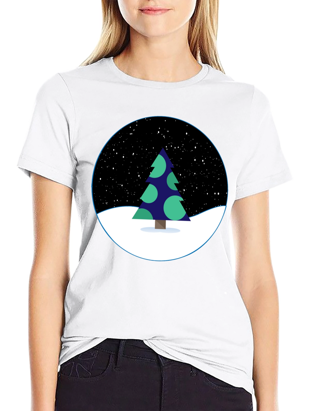 Winter Tree Graphic Tee - Stylish Holiday Shirt