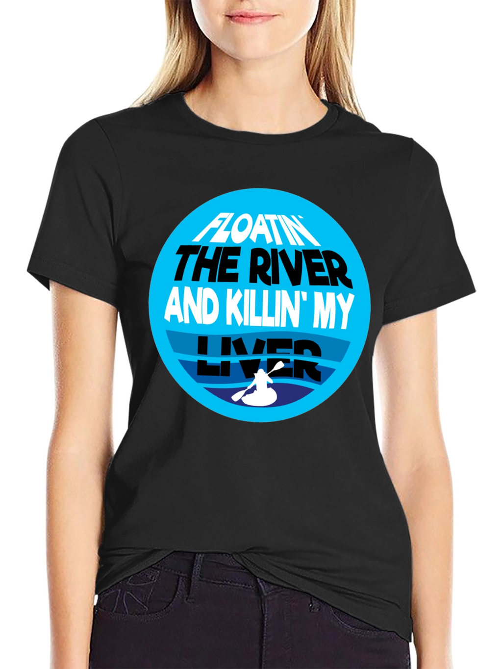 Floating the River & Killin My Liver Graphic Tee