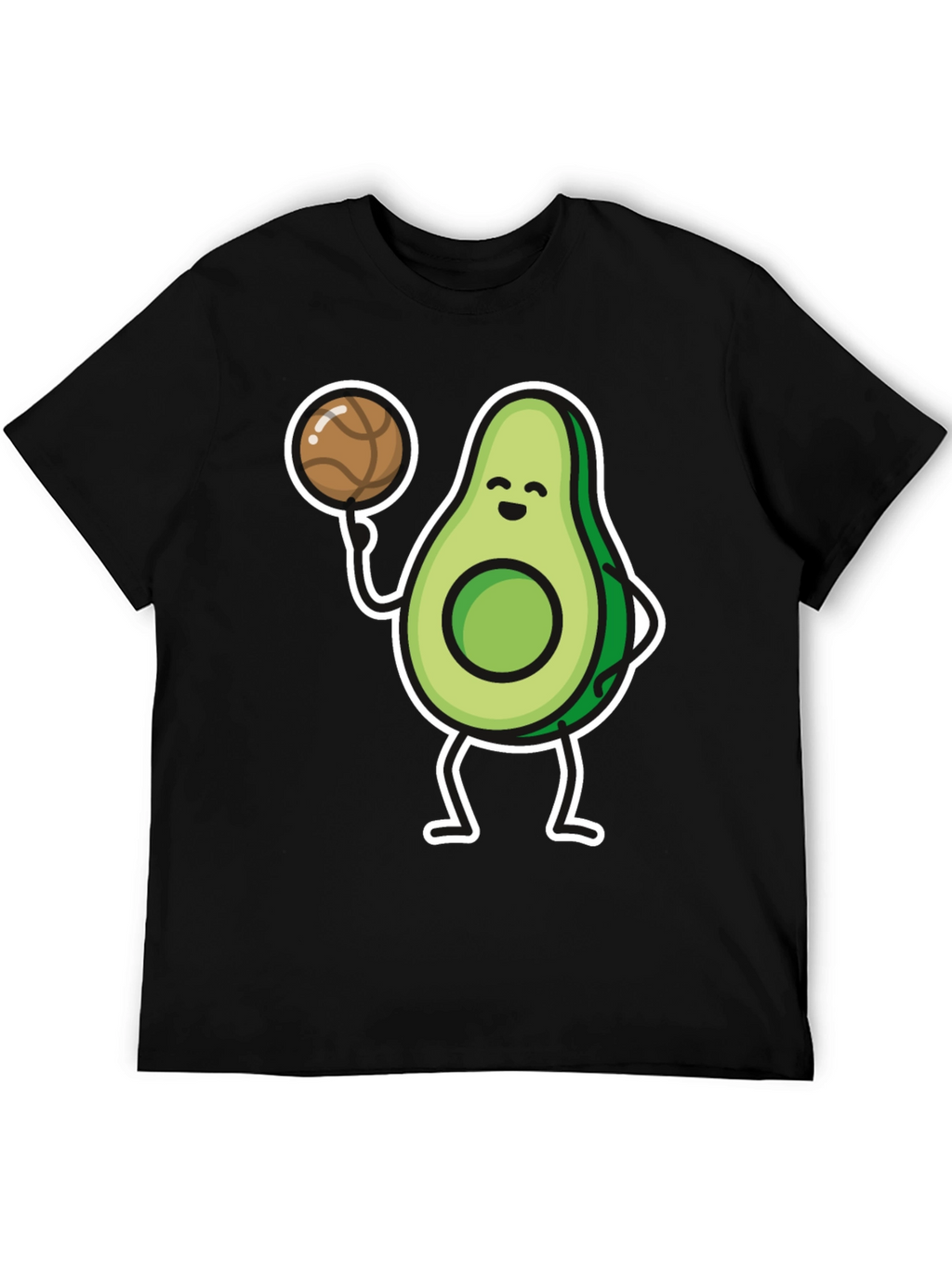 Avocado Basketball Player Graphic T-Shirt