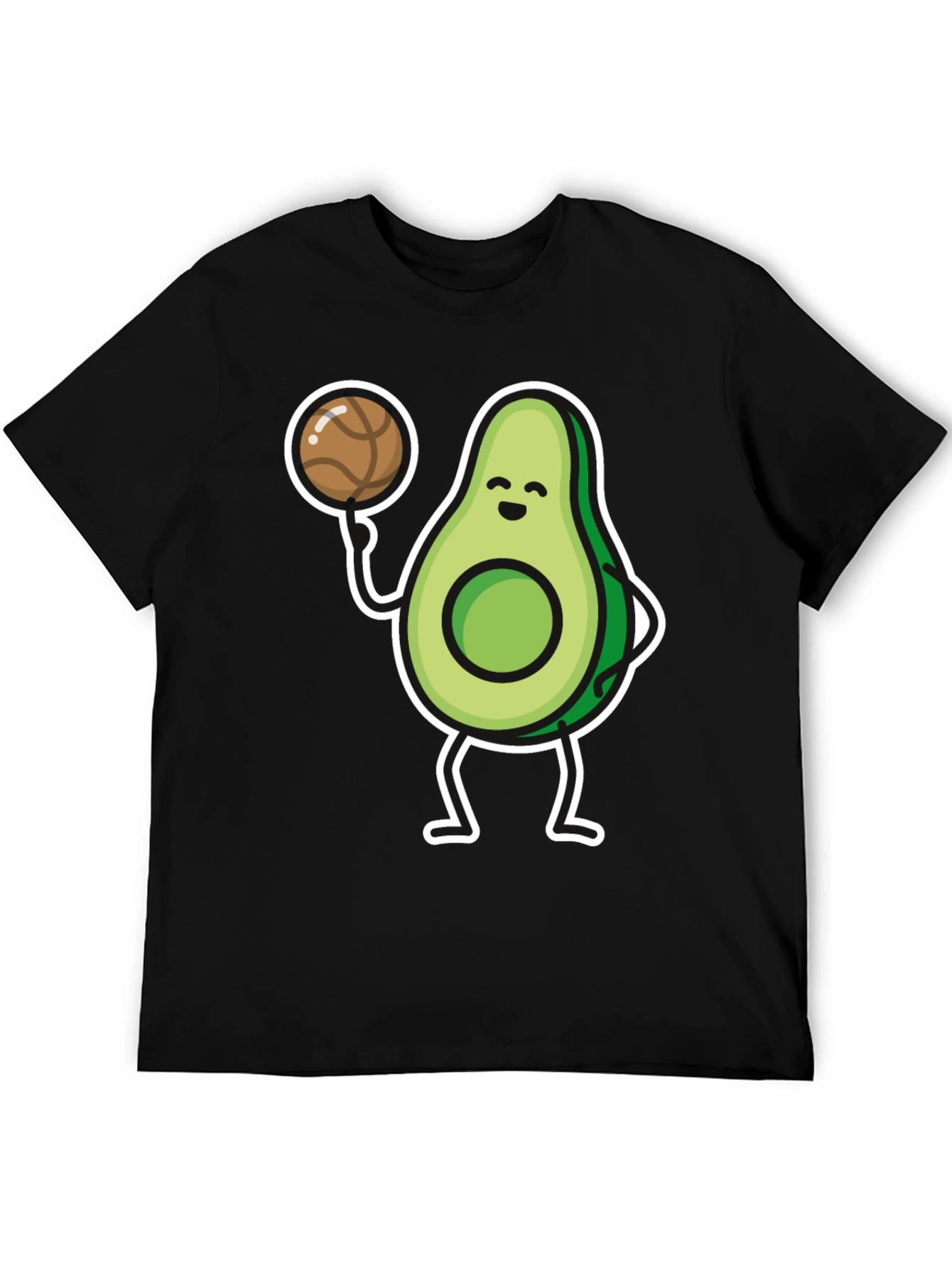 Avocado Basketball Player Graphic T-Shirt
